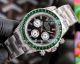 Copy Rolex Daytona Black Dial Green Diamond Bezel Watch 43MM (2)_th.jpg